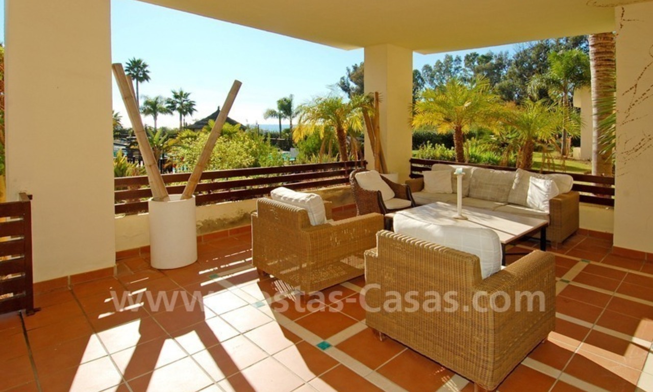 Luxury apartment for sale, frontline beach complex, New Golden Mile, Marbella – Estepona 0