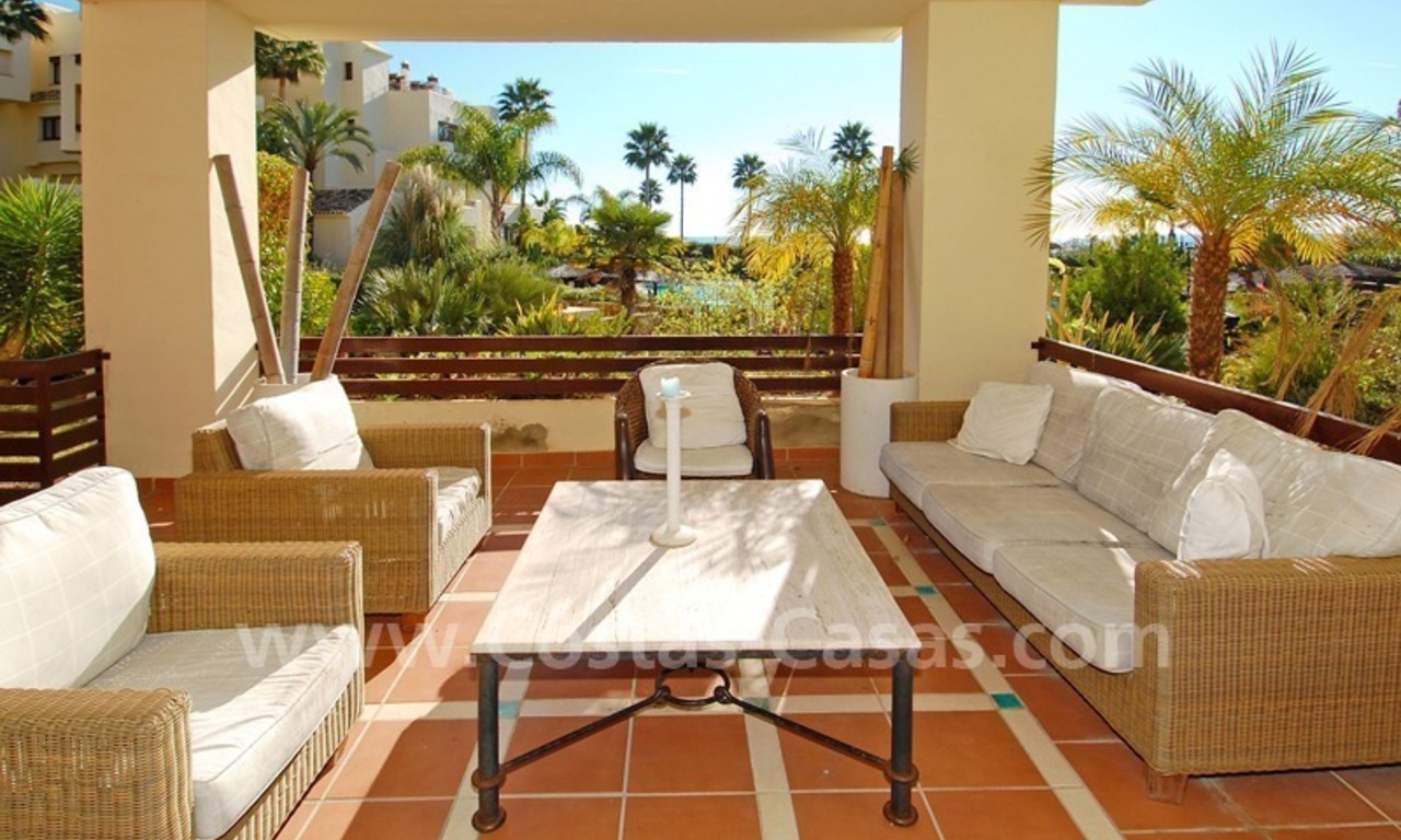 Luxury apartment for sale, frontline beach complex, New Golden Mile, Marbella – Estepona 1