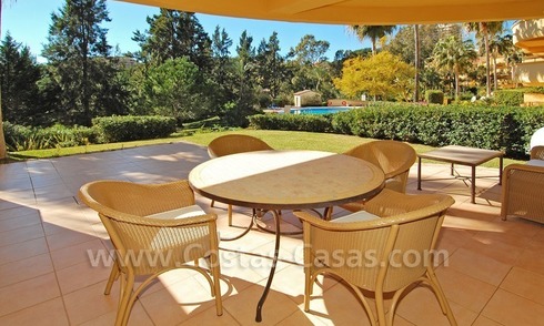 Front line golf apartment for sale in East Marbella 