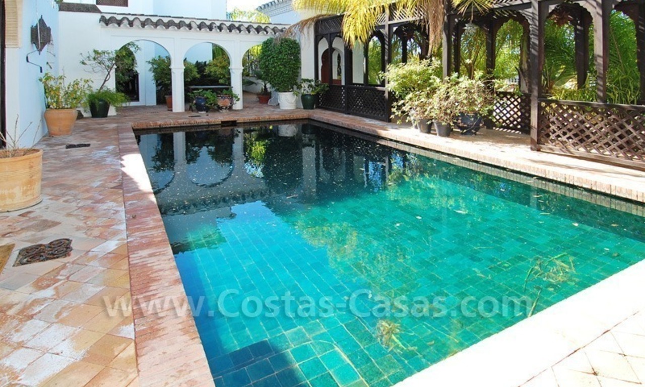 Moorish Andalusian double house for sale on the Golden Mile near Puerto Banus 0