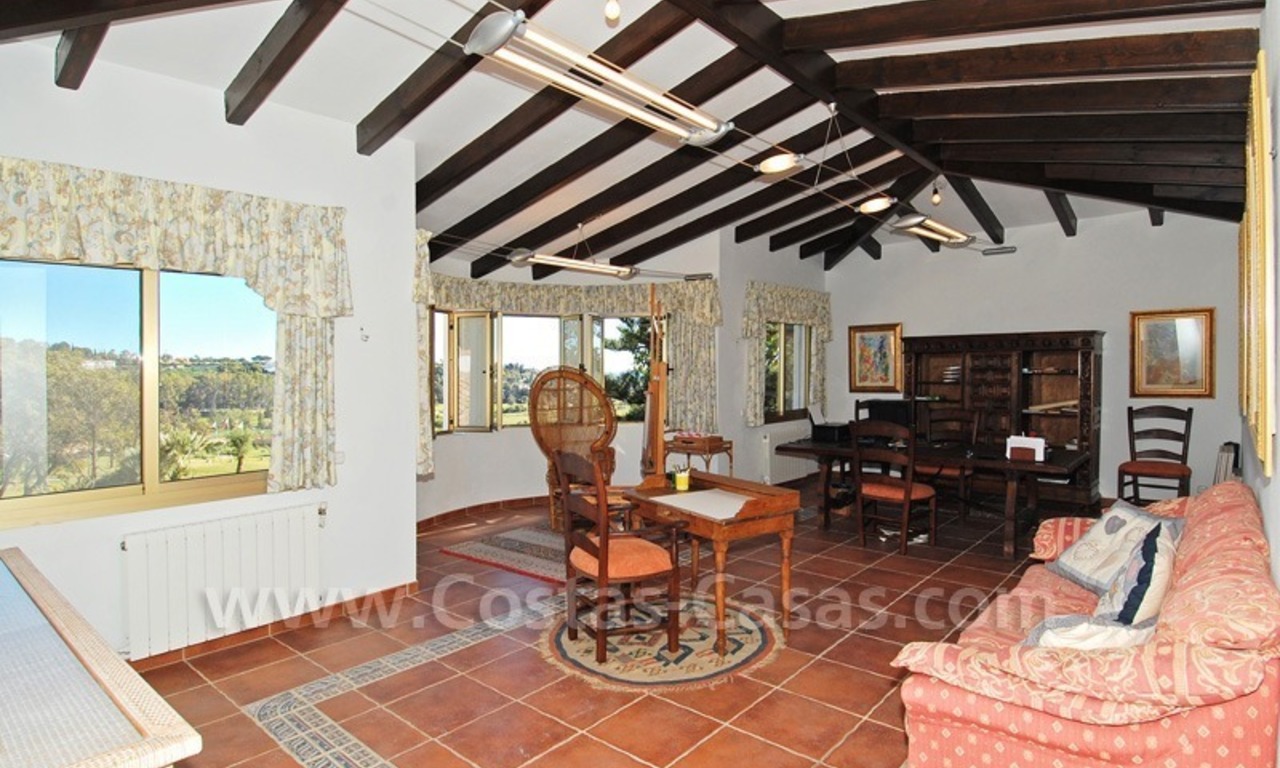 First line golf andalusian styled villa for sale in Estepona – Marbella 22