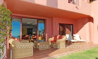 Luxury front line beach apartment for sale, first line beach complex, New Golden Mile, Marbella - Estepona 1