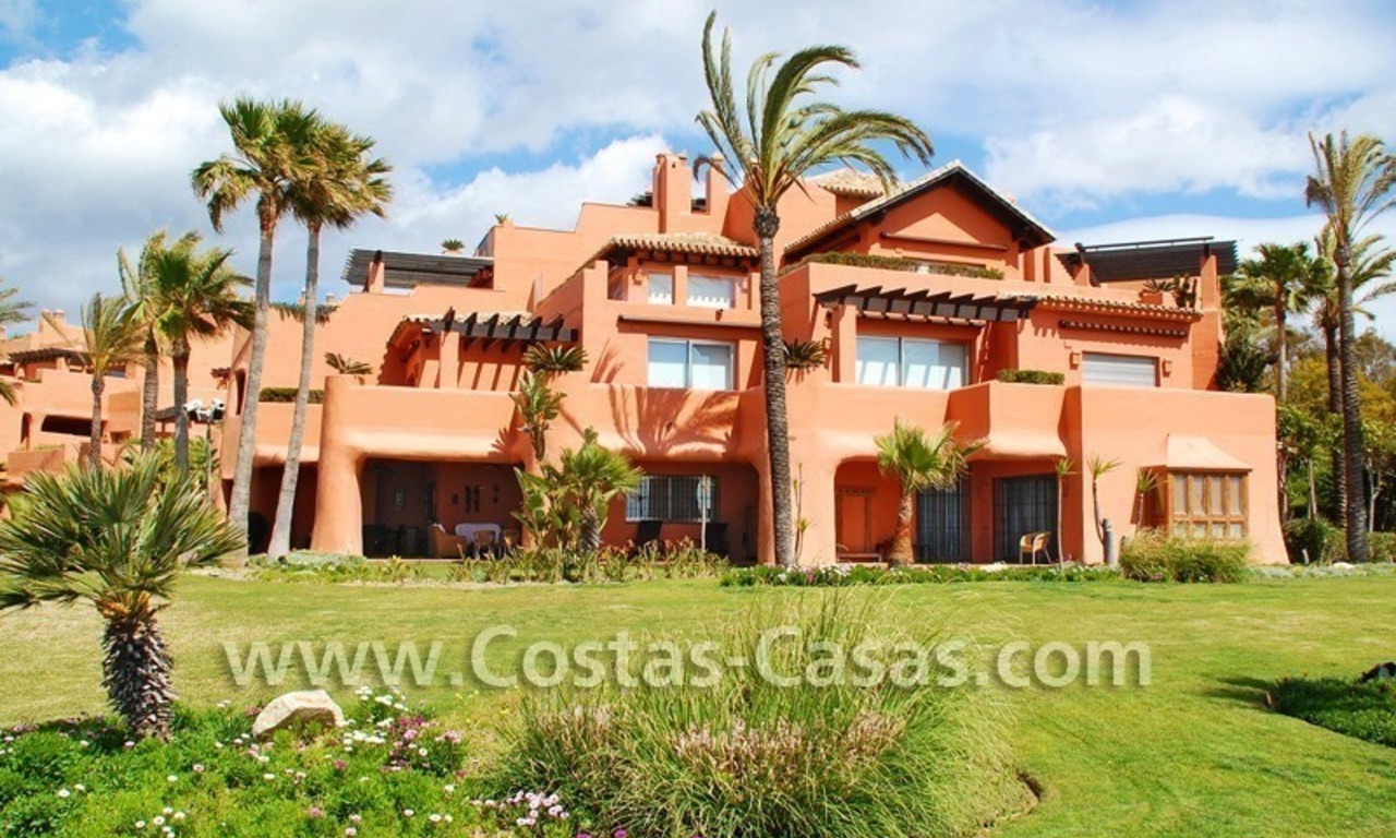 Beachfront andalusian style luxury apartment for sale in Marbella 2