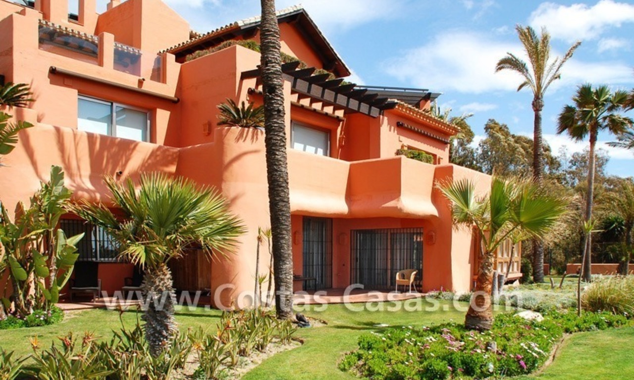 Beachfront andalusian style luxury apartment for sale in Marbella 3