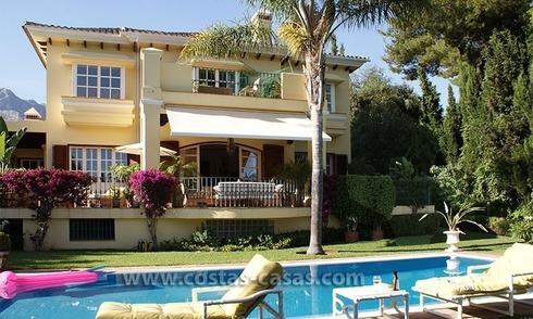 Andalusian villa for sale on the Golden Mile in Marbella 