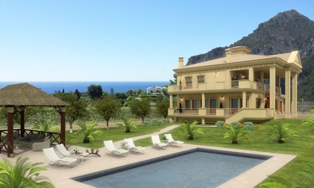 Exclusive newly built classical villa for sale on the Golden Mile in Marbella 1
