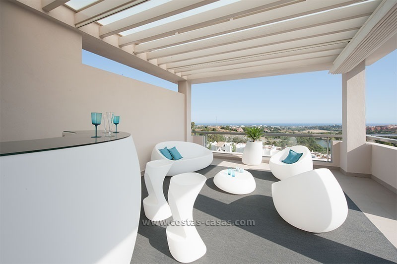 For Rent: New, Contemporary-style luxury vacation penthouse in Marbella-Benahavís, Costa del Sol