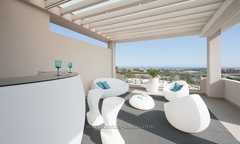 For Rent: New, Contemporary-style luxury vacation penthouse in Marbella-Benahavís, Costa del Sol 