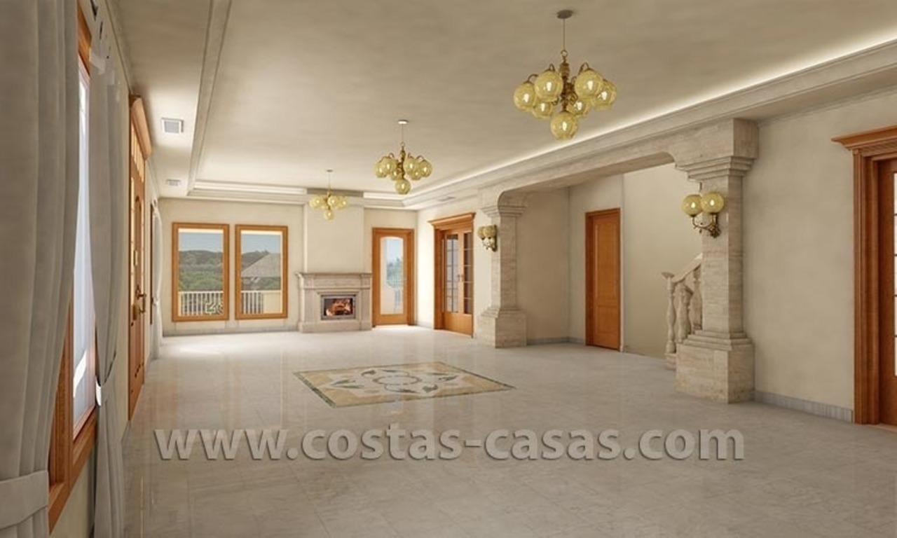 Exclusive newly built classical villa for sale on the Golden Mile in Marbella 3