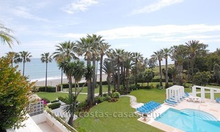 Luxury frontline penthouse apartment for sale, exclusive beachfront complex, New Golden Mile, Marbella - Estepona 0