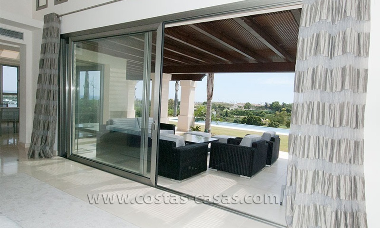 Modern andalusian style villa for sale, golf resort, New Golden Mile, between Marbella, Benahavis - Estepona 6
