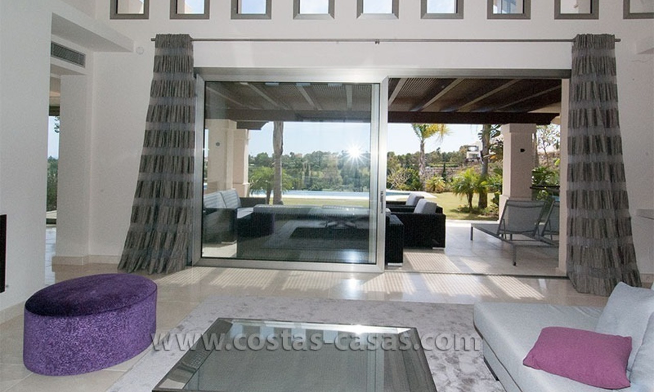 Modern andalusian style villa for sale, golf resort, New Golden Mile, between Marbella, Benahavis - Estepona 9