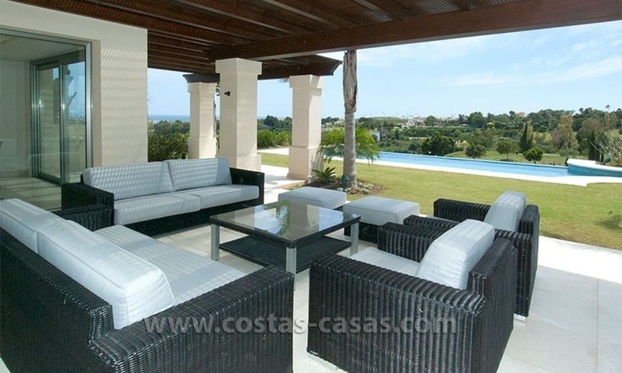 Modern andalusian style villa for sale, golf resort, New Golden Mile, between Marbella, Benahavis - Estepona 10