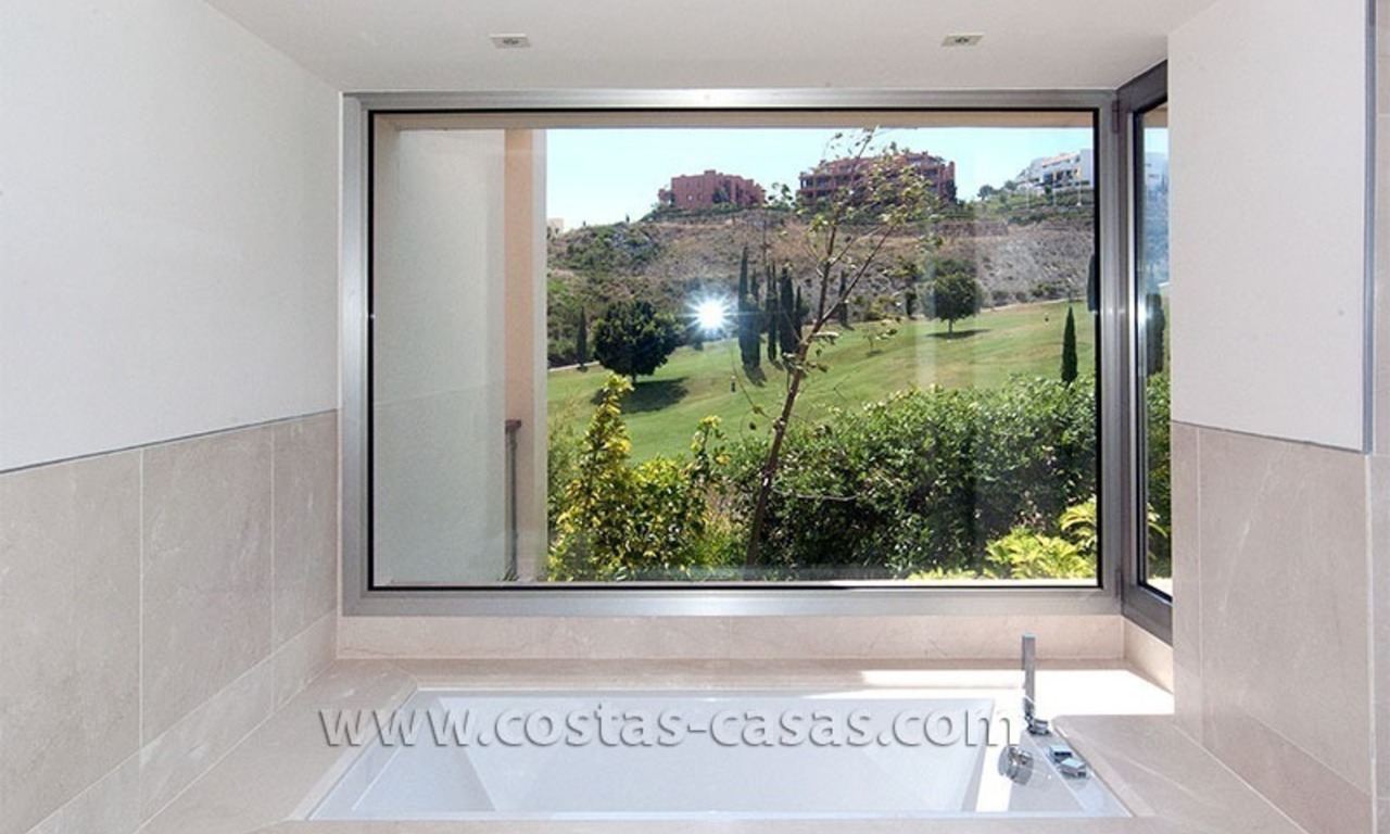 Modern andalusian style villa for sale, golf resort, New Golden Mile, between Marbella, Benahavis - Estepona 18