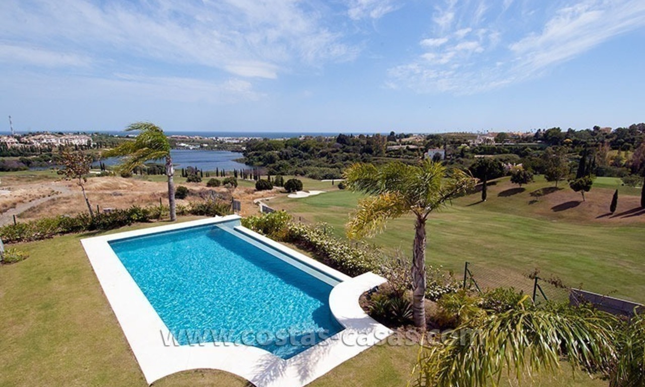 Modern andalusian style villa for sale, golf resort, New Golden Mile, between Marbella, Benahavis - Estepona 29
