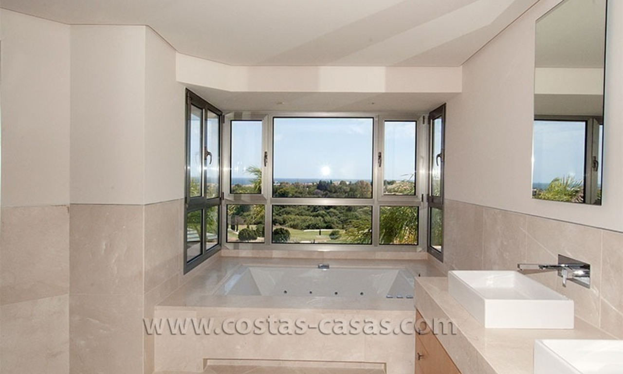 Modern andalusian style villa for sale, golf resort, New Golden Mile, between Marbella, Benahavis - Estepona 31