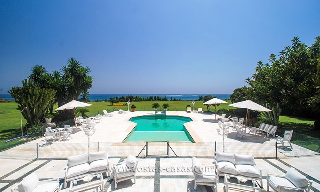 First line beach villa for sale in Marbella 0