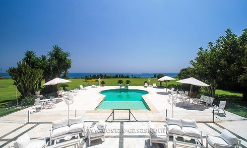 First line beach villa for sale in Marbella 