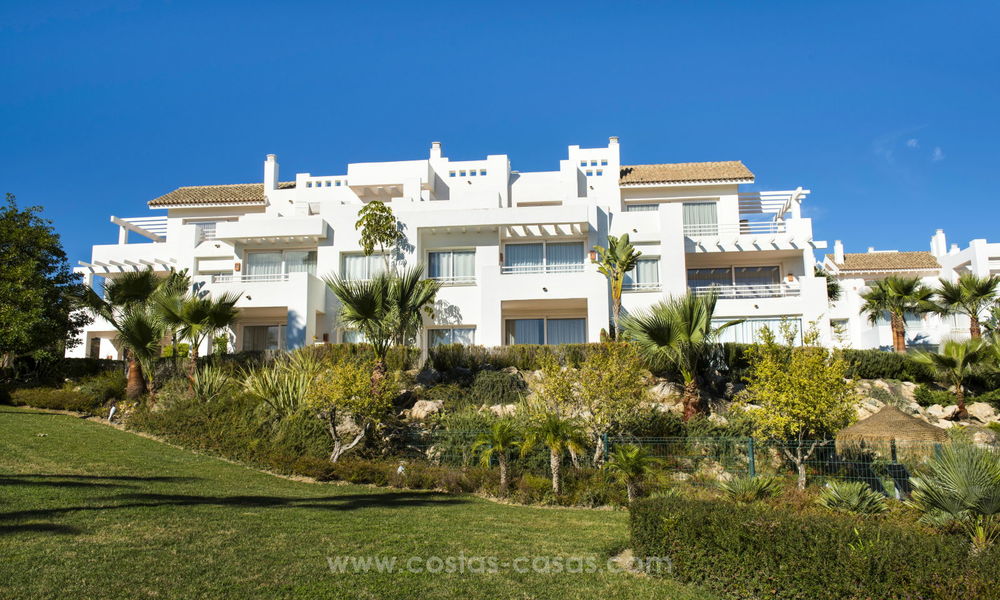 Contemporary Mediterranean style apartments for sale with their own private lagoon on the Costa del Sol 20057