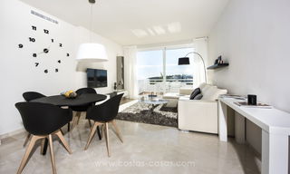 Contemporary Mediterranean style apartments for sale with their own private lagoon on the Costa del Sol 20069 