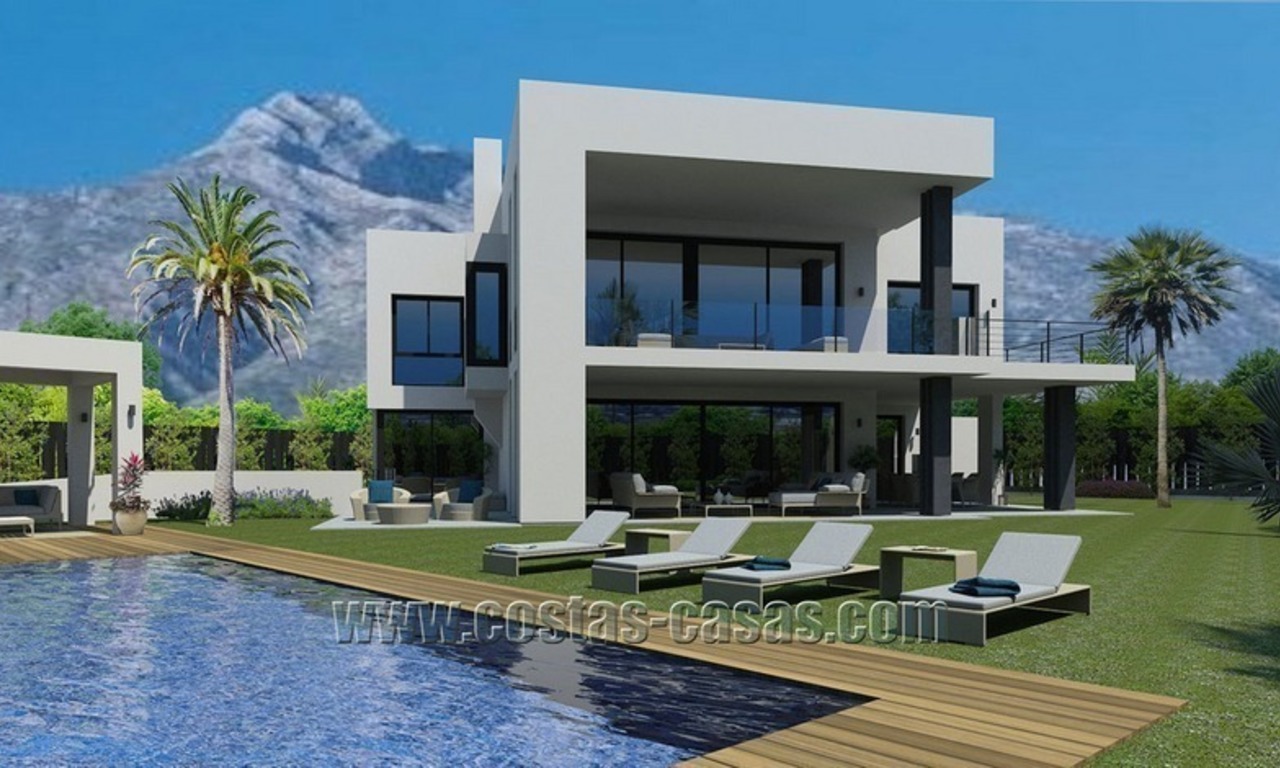 Contemporary New Villa for Sale on The Golden Mile in Marbella 0