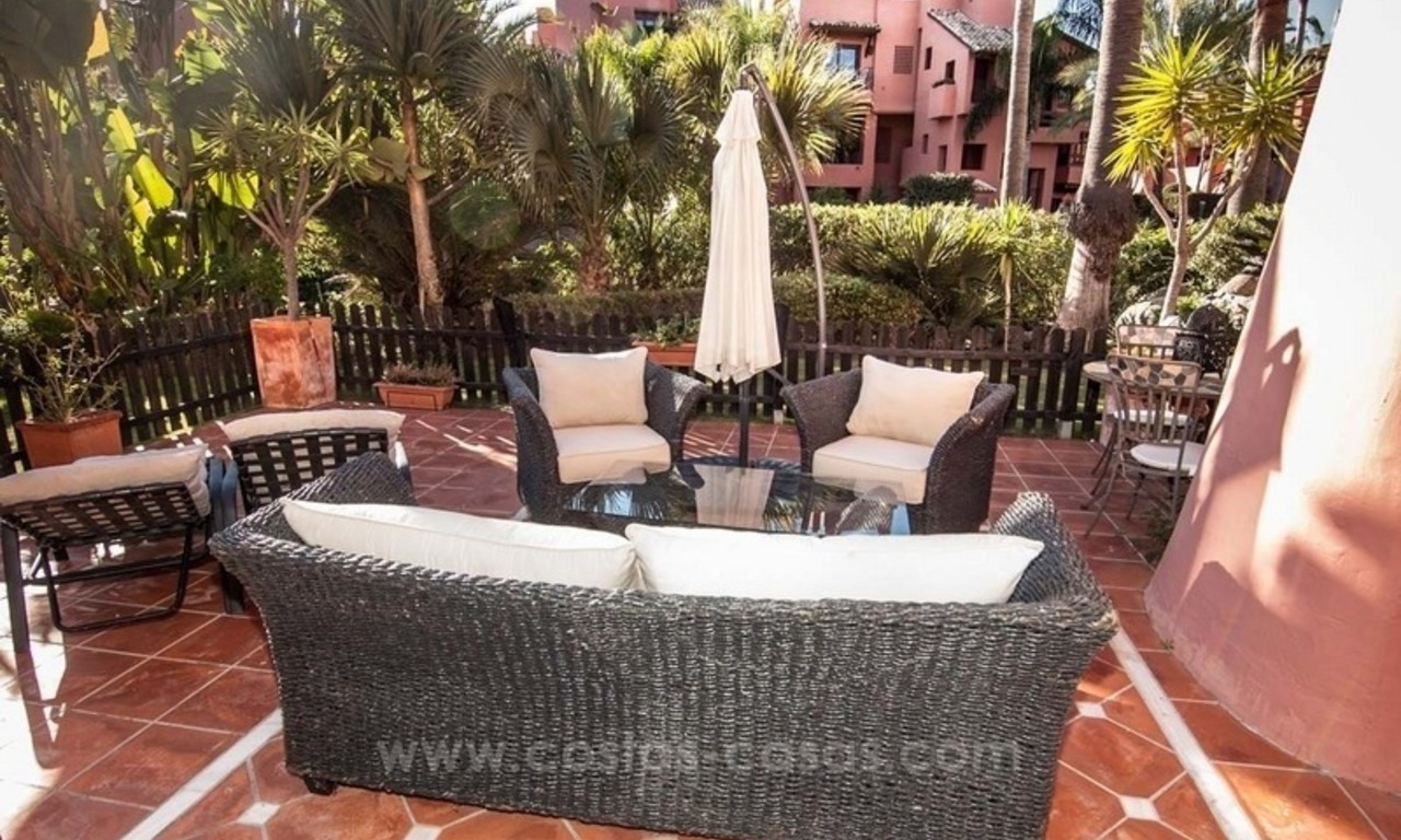 Luxury garden apartment for sale, frontline beach complex, New Golden Mile, Marbella - Estepona 12