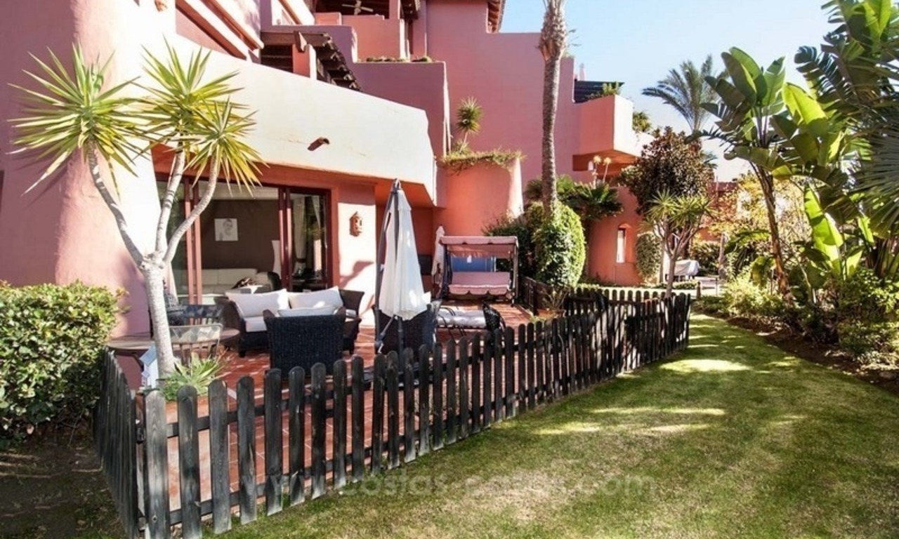 Luxury garden apartment for sale, frontline beach complex, New Golden Mile, Marbella - Estepona 17