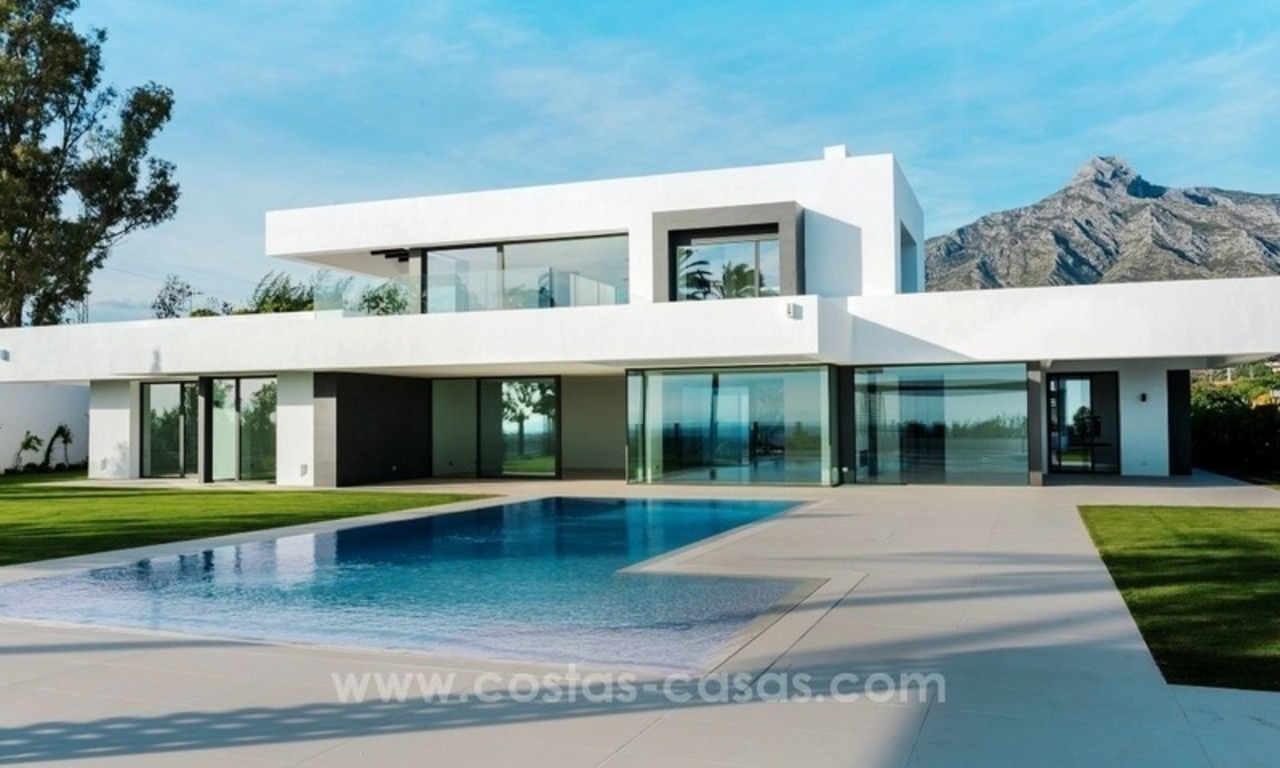 For sale in Marbella on the Golden Mile: New Modern Villa 0