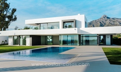 For sale in Marbella on the Golden Mile: New Modern Villa 