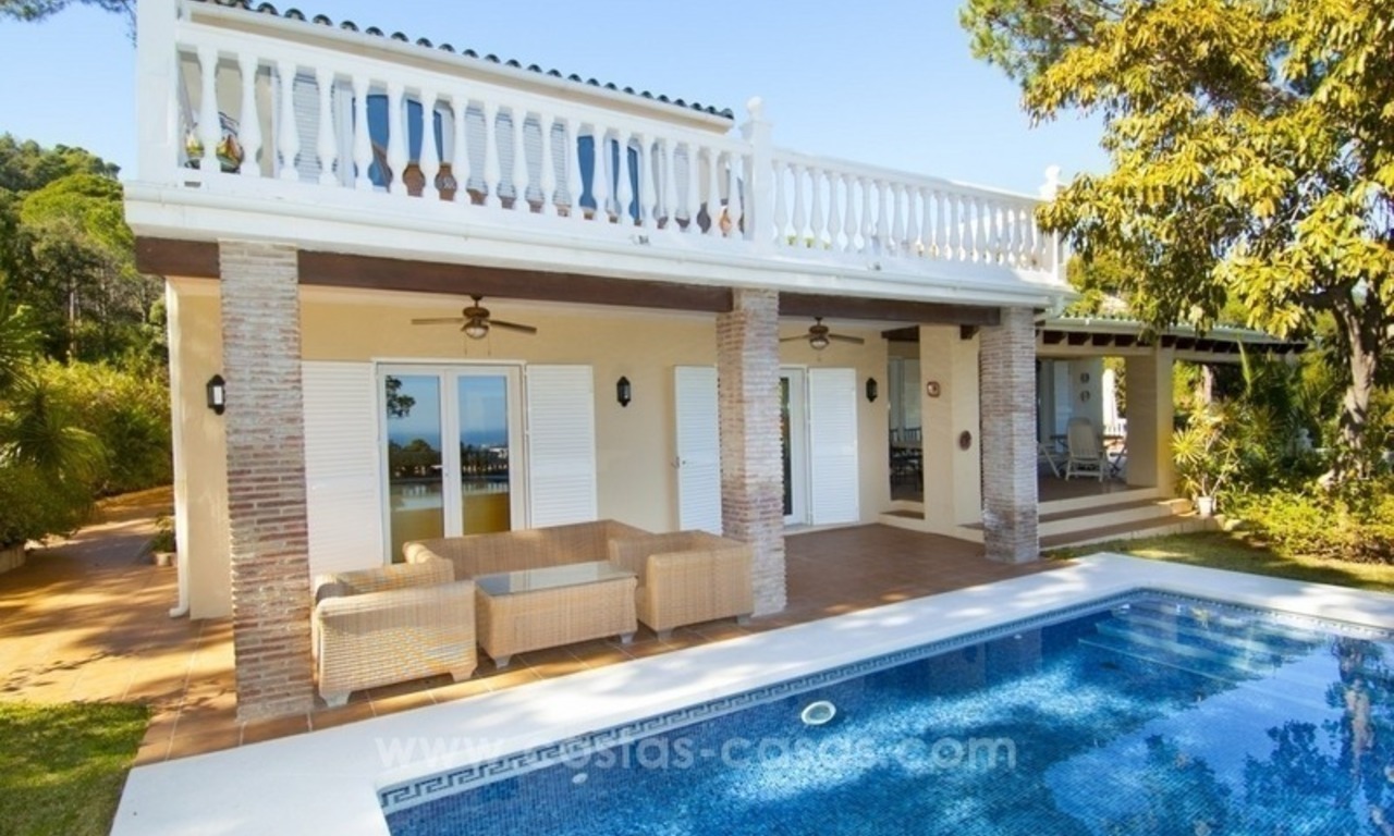 For Sale in El Madroñal - Benahavis - Marbella: A charming 4 bedroom villa in the exclusive gated community with excellent sea views 6