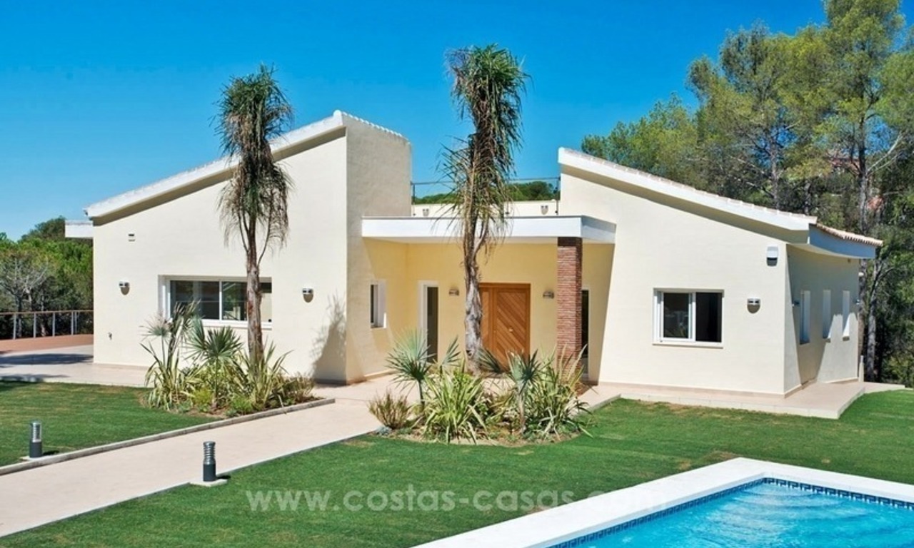 Fully renovated modern quality villa for sale in El Madroñal, Benahavis 0