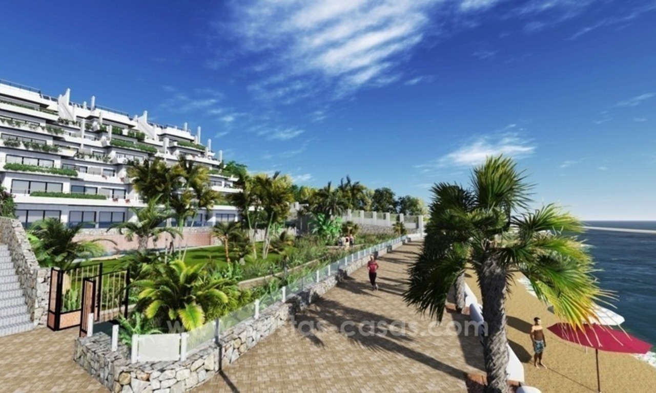 New luxury modern beachfront apartments for sale in Estepona 1