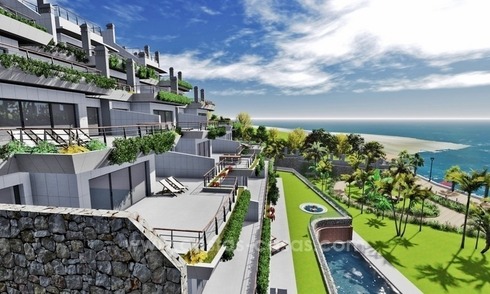 New luxury modern beachfront apartments for sale in Estepona 