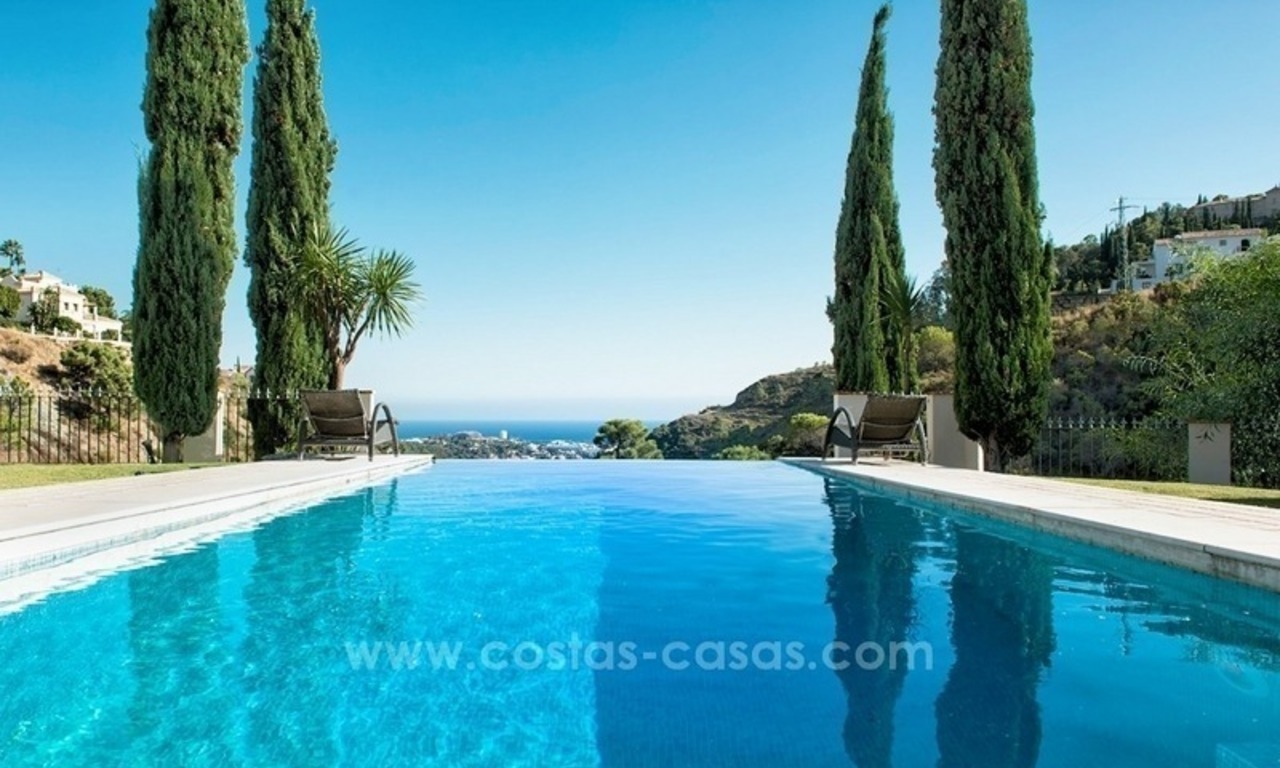 Contemporary villa for sale with classical architectural references, El Madroñal, Benahavis - Marbella 1