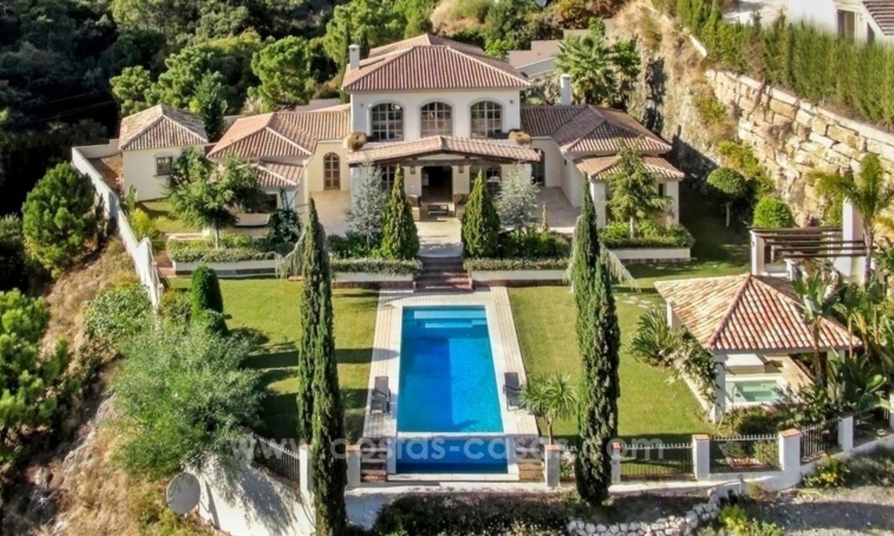 Contemporary villa for sale with classical architectural references, El Madroñal, Benahavis - Marbella 0