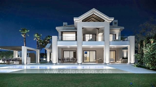 Contemporary style villa for sale in Marbella Club on the Golden Mile