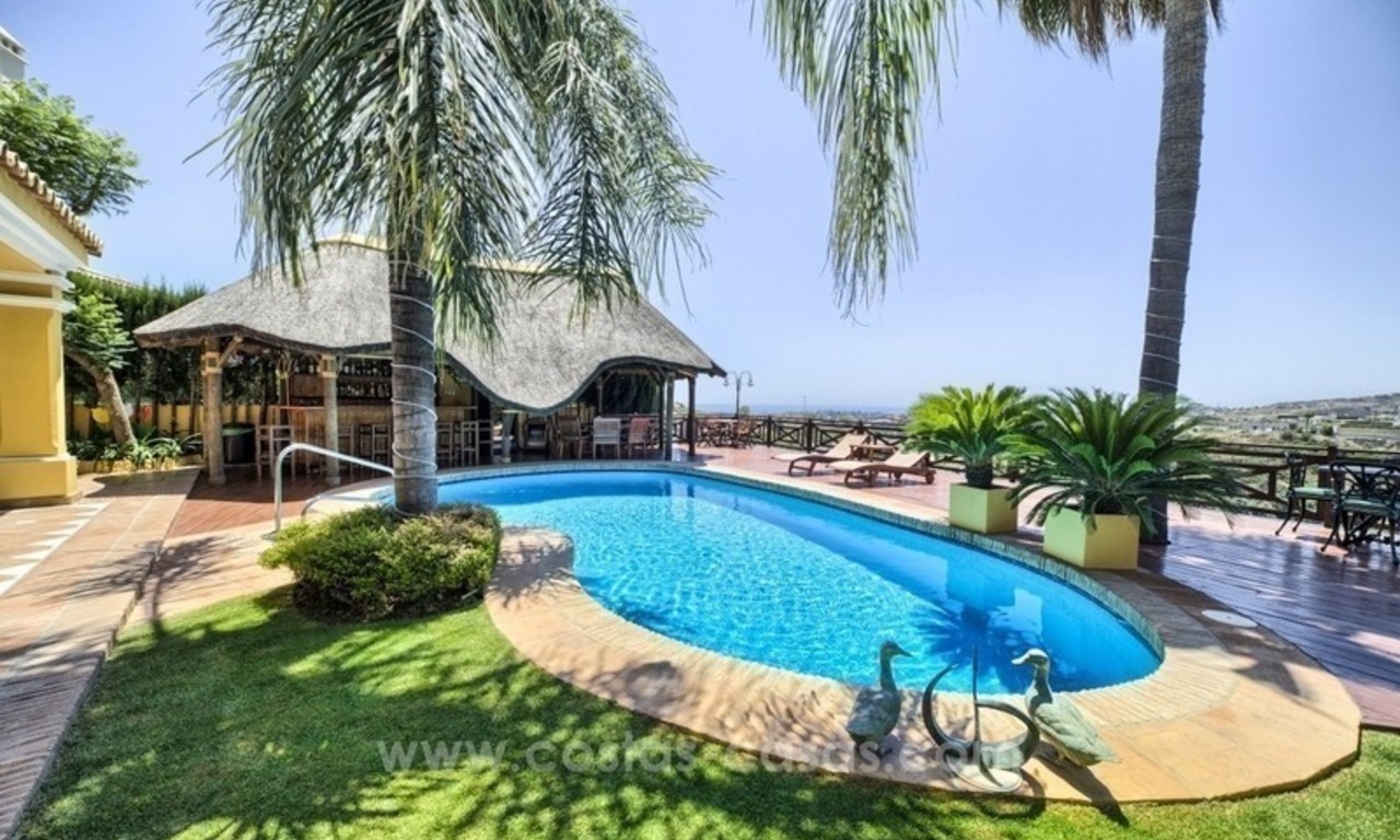 Villa for sale in a gated community with sea views in Benahavis – Marbella 2