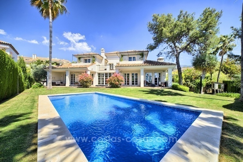 Renovated villa for sale in prestigious gated community Altos Reales on the Golden Mile in Marbella