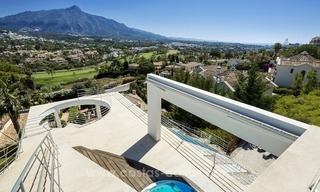 For Sale in Nueva Andalucia, Marbella: Designer Villa with panoramic golf, mountain and sea views 4