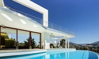 For Sale in Nueva Andalucia, Marbella: Designer Villa with panoramic golf, mountain and sea views 2