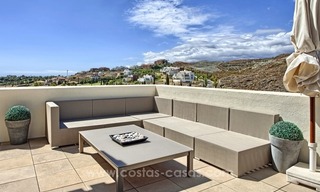 Luxury frontline golf modern penthouse apartment for sale in a 5*golf resort in Benahavis - Marbella 7