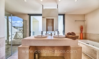 Luxury frontline golf modern penthouse apartment for sale in a 5*golf resort in Benahavis - Marbella 18