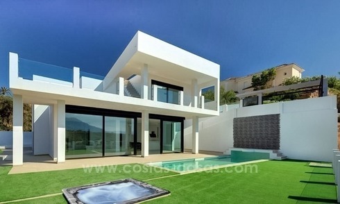 Newly built modern villa for sale in east Marbella 
