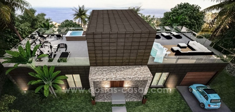 New modern villas for sale on the Costa del Sol, between Estepona and Casares