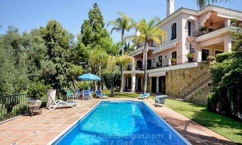 Luxury villa for sale, front line golf, in Marbella East 