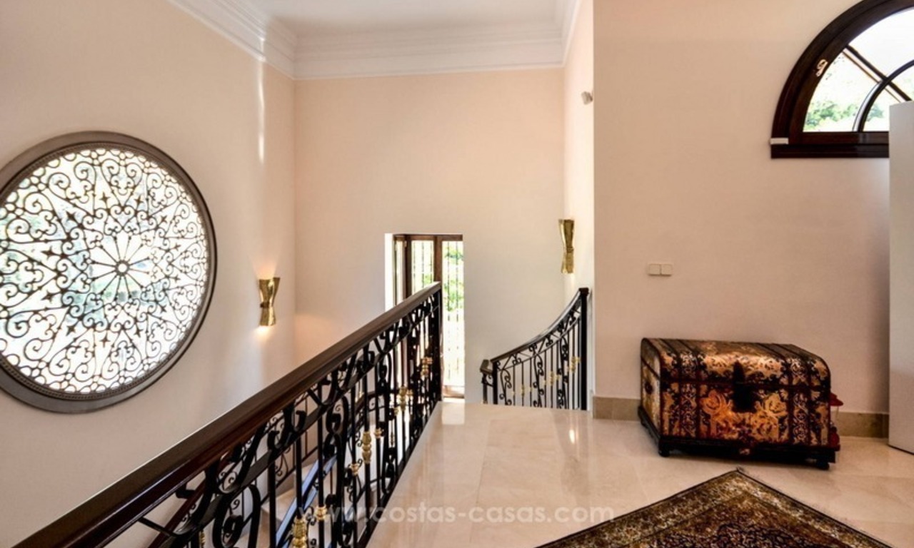 Luxury villa for sale, front line golf, in Marbella East 35