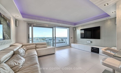 Ready to move in modern apartment for sale in Marbella - Benahavis with sea view 