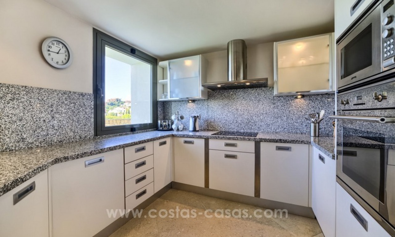 Modern luxury frontline golf ground floor apartment in a 5-star golf resort for sale in Benahavis - Marbella 7