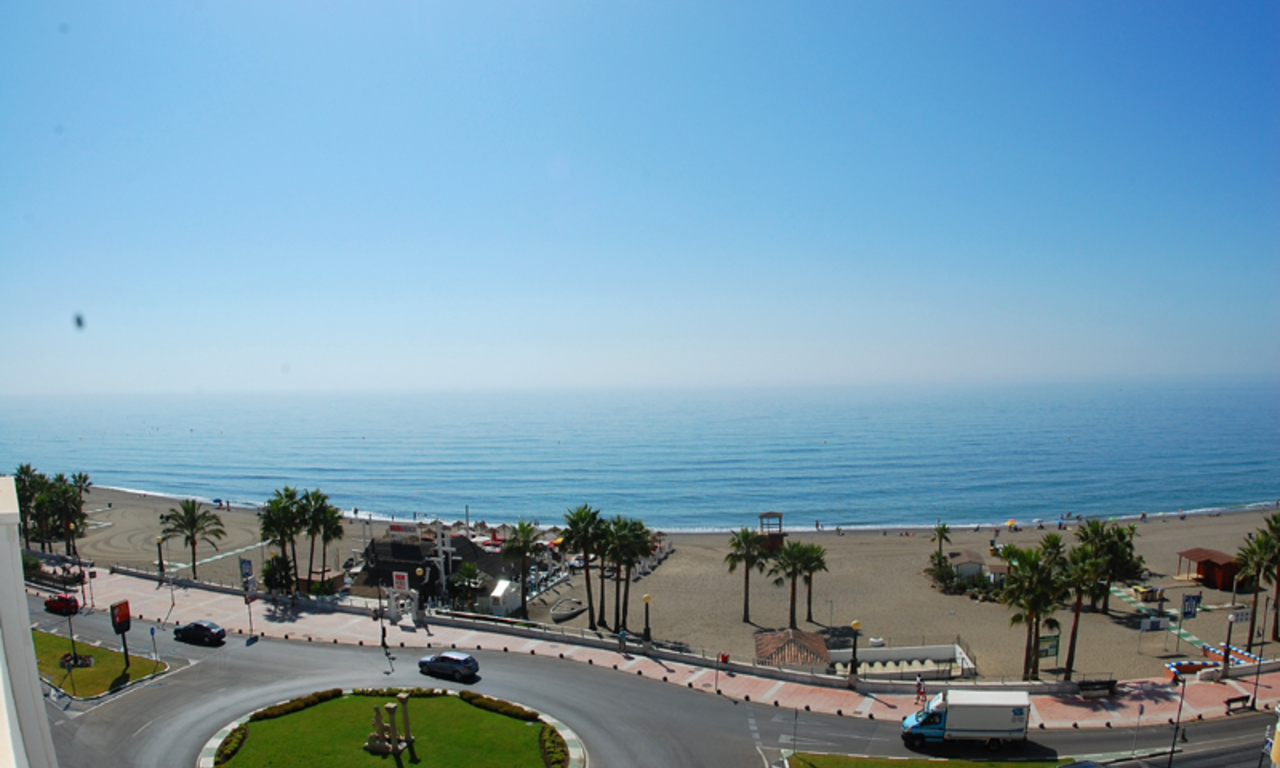 Modern beachfront apartment for sale, on the boulevard in the centre of Estepona 0