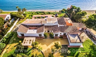 Beachfront plot with Villa Building Project for sale on the New Golden Mile, Marbella - Estepona 0